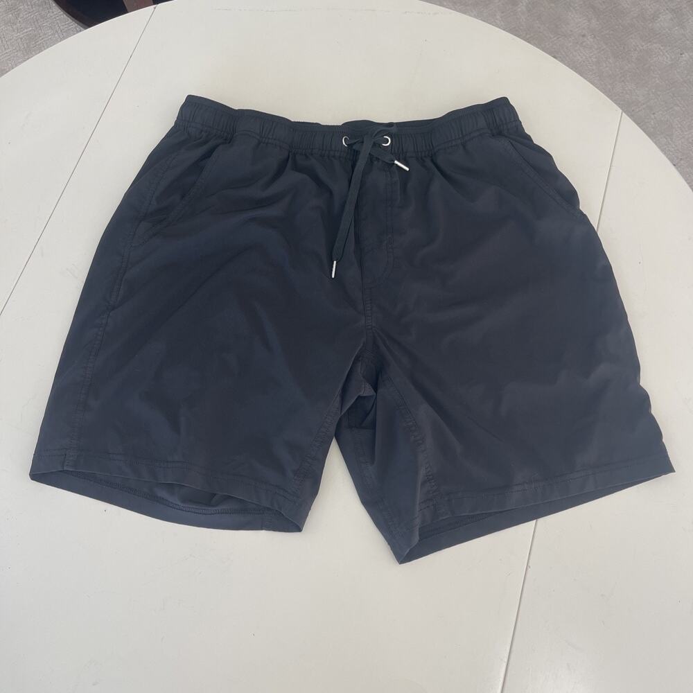 Quince Athletic Shorts Men's XL Performance Tech Black Gym Lined Pockets Pull On